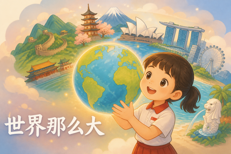 小五华文第十五课 世界那么大 词语学习